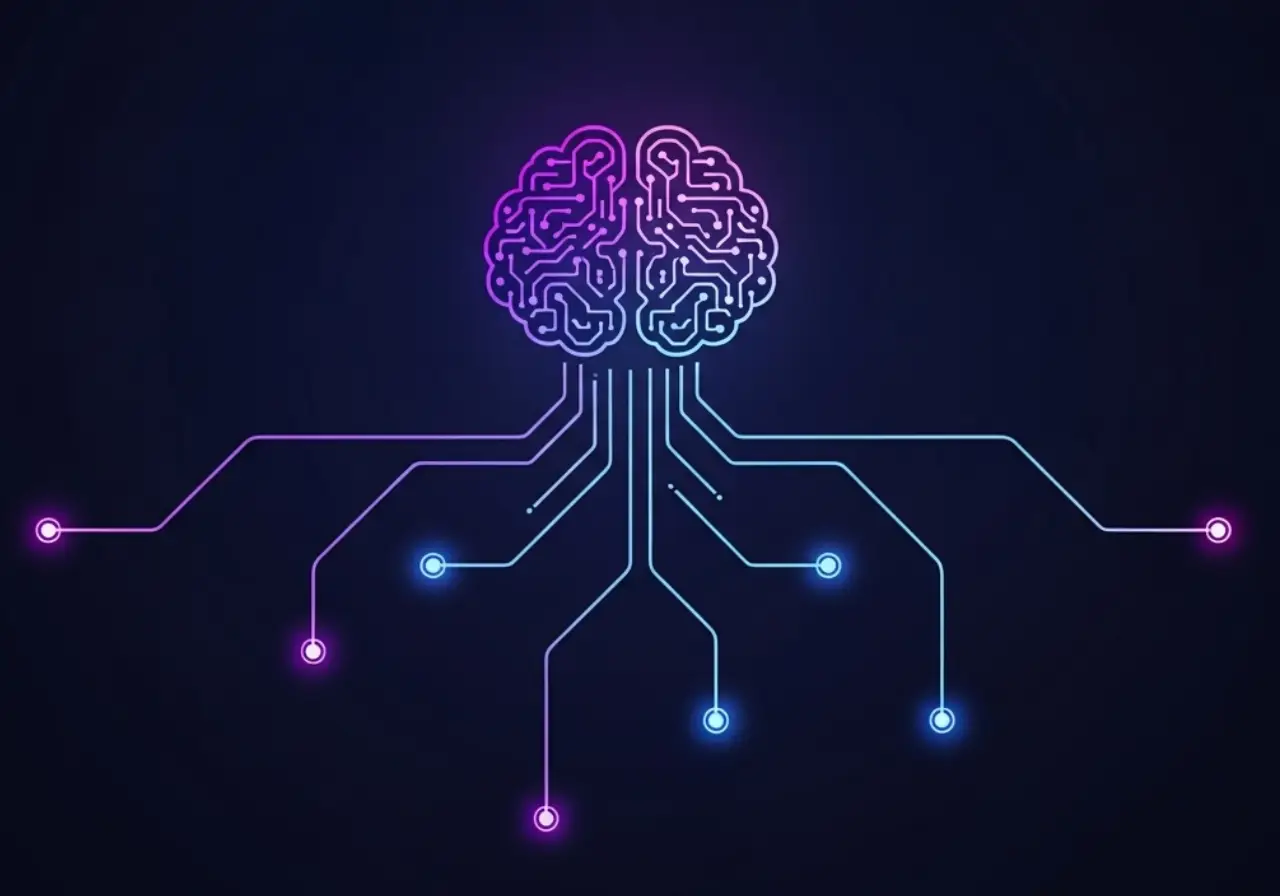 A blueprint or strategic plan on a desk.